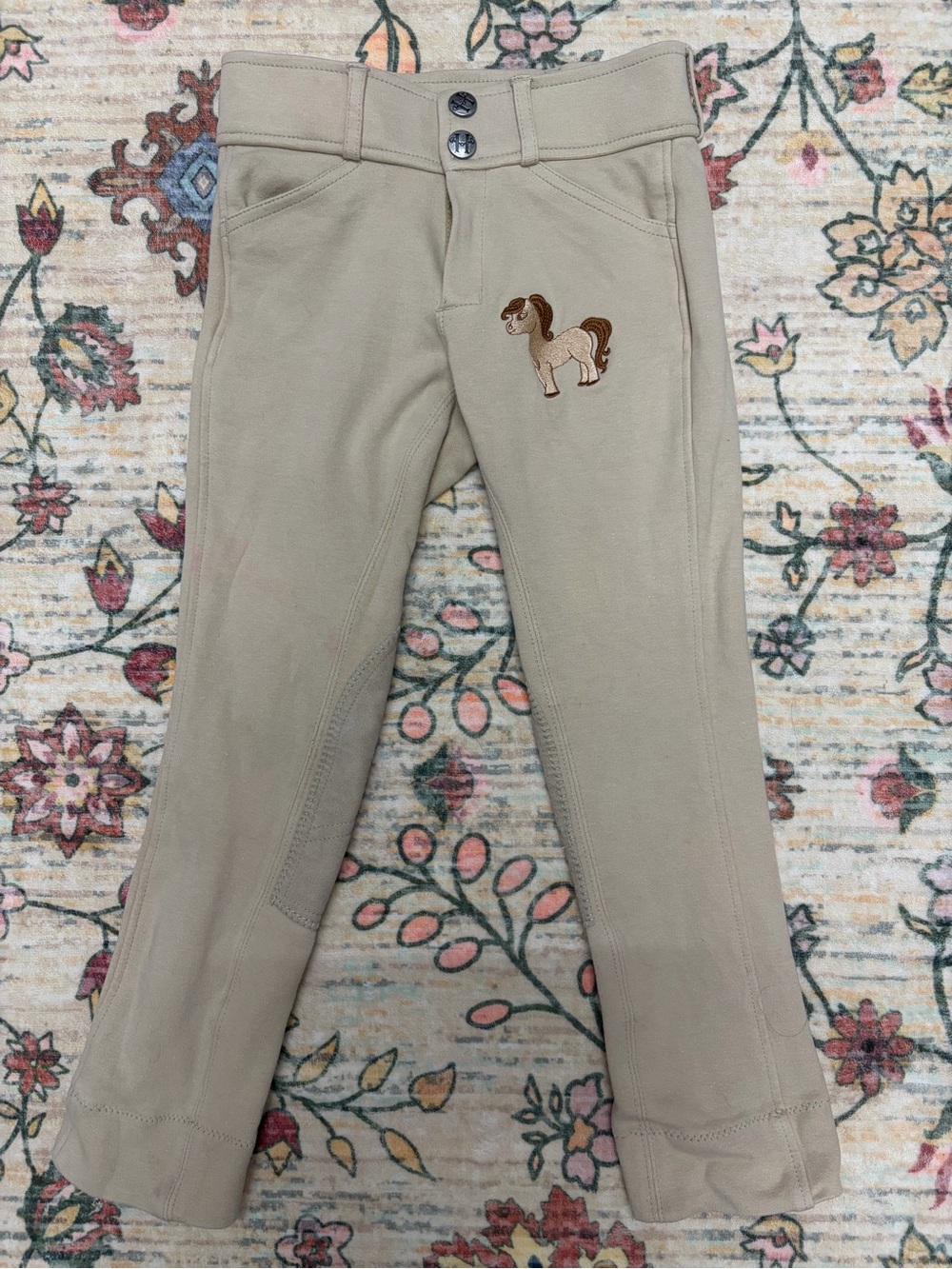 Daisy Clipper Beige Kids Jodphurs Size 8